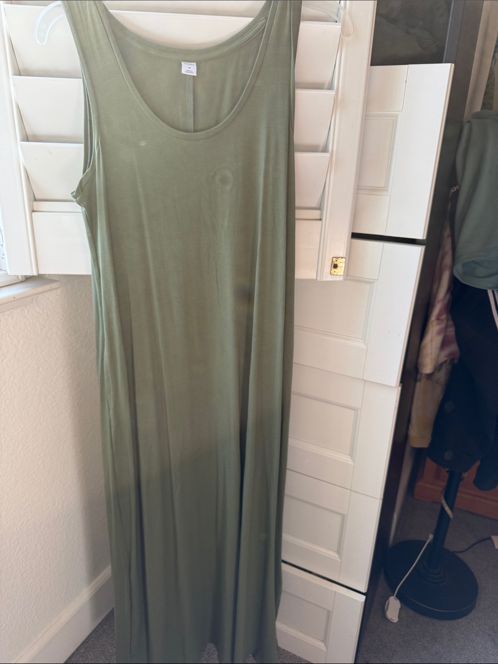 Old Navy Olive Green Sleeveless Maxi Dress